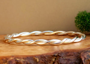Bangle - Braided Sterling - Thick Twist - Individual
